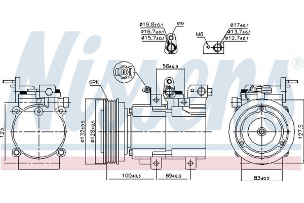 Nissens Συμπιεστής, συστ. Κλιματισμού - 89238