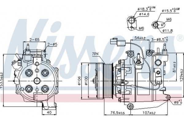 Nissens Συμπιεστής, συστ. Κλιματισμού - 89246