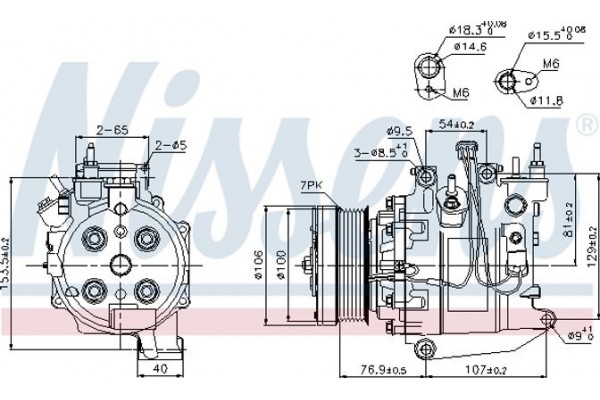 Nissens Συμπιεστής, συστ. Κλιματισμού - 89247