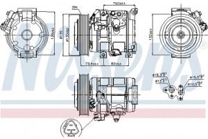 Nissens Συμπιεστής, συστ. Κλιματισμού - 89250