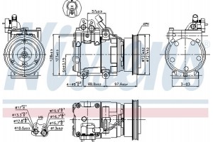 Nissens Συμπιεστής, συστ. Κλιματισμού - 89264