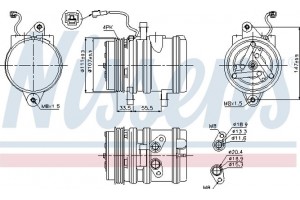Nissens Συμπιεστής, συστ. Κλιματισμού - 89275
