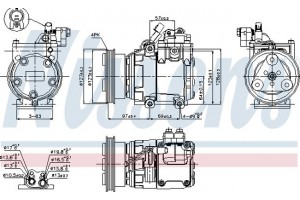 Nissens Συμπιεστής, συστ. Κλιματισμού - 89277