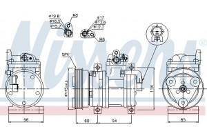 Nissens Συμπιεστής, συστ. Κλιματισμού - 89302