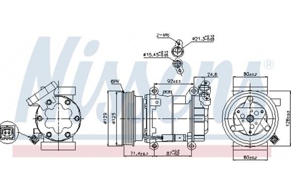 Nissens Συμπιεστής, συστ. Κλιματισμού - 89332