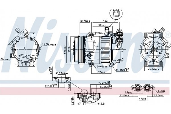 Nissens Συμπιεστής, συστ. Κλιματισμού - 89336