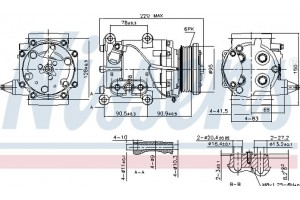 Nissens Συμπιεστής, συστ. Κλιματισμού - 89365