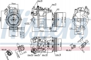 Nissens Συμπιεστής, συστ. Κλιματισμού - 89417