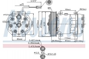 Nissens Συμπιεστής, συστ. Κλιματισμού - 89458