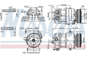 Nissens Συμπιεστής, συστ. Κλιματισμού - 89590