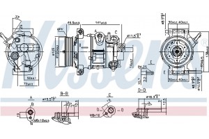 Nissens Συμπιεστής, συστ. Κλιματισμού - 890030