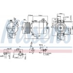 Nissens Συμπιεστής, συστ. Κλιματισμού - 890043