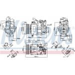 Nissens Συμπιεστής, συστ. Κλιματισμού - 890048