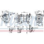 Nissens Συμπιεστής, συστ. Κλιματισμού - 890051