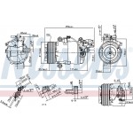 Nissens Συμπιεστής, συστ. Κλιματισμού - 890071