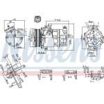 Nissens Συμπιεστής, συστ. Κλιματισμού - 890074