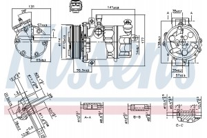 Nissens Συμπιεστής, συστ. Κλιματισμού - 890074