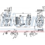 Nissens Συμπιεστής, συστ. Κλιματισμού - 890215