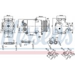 Nissens Συμπιεστής, συστ. Κλιματισμού - 890216