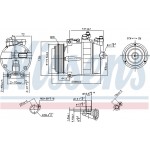 Nissens Συμπιεστής, συστ. Κλιματισμού - 89022