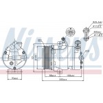Nissens Συμπιεστής, συστ. Κλιματισμού - 89024