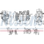 Nissens Συμπιεστής, συστ. Κλιματισμού - 890246