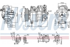 Nissens Συμπιεστής, συστ. Κλιματισμού - 890246