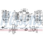 Nissens Συμπιεστής, συστ. Κλιματισμού - 89026