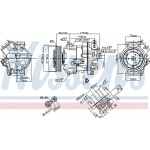 Nissens Συμπιεστής, συστ. Κλιματισμού - 890264