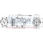 Nissens Συμπιεστής, συστ. Κλιματισμού - 89029
