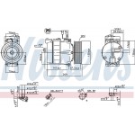 Nissens Συμπιεστής, συστ. Κλιματισμού - 89030