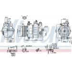 Nissens Συμπιεστής, συστ. Κλιματισμού - 89031