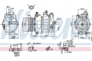 Nissens Συμπιεστής, συστ. Κλιματισμού - 89031