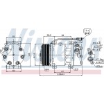 Nissens Συμπιεστής, συστ. Κλιματισμού - 89035