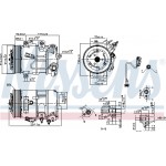 Nissens Συμπιεστής, συστ. Κλιματισμού - 890375