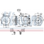 Nissens Συμπιεστής, συστ. Κλιματισμού - 890562