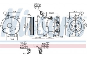 Nissens Συμπιεστής, συστ. Κλιματισμού - 890562