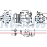 Nissens Συμπιεστής, συστ. Κλιματισμού - 890584