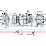 Nissens Συμπιεστής, συστ. Κλιματισμού - 890585