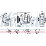 Nissens Συμπιεστής, συστ. Κλιματισμού - 890632
