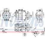 Nissens Συμπιεστής, συστ. Κλιματισμού - 890635
