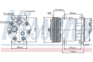 Nissens Συμπιεστής, συστ. Κλιματισμού - 89065