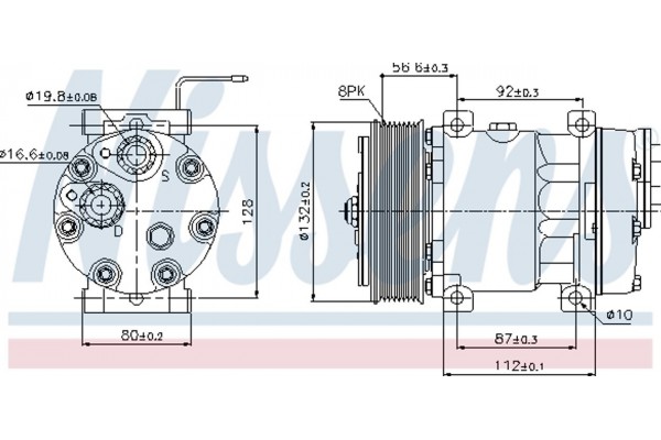 Nissens Συμπιεστής, συστ. Κλιματισμού - 89065