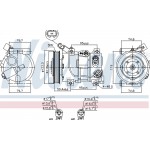 Nissens Συμπιεστής, συστ. Κλιματισμού - 890652