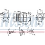 Nissens Συμπιεστής, συστ. Κλιματισμού - 890656