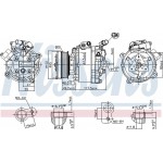Nissens Συμπιεστής, συστ. Κλιματισμού - 890666