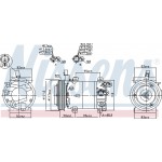 Nissens Συμπιεστής, συστ. Κλιματισμού - 890682