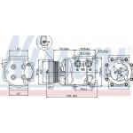 Nissens Συμπιεστής, συστ. Κλιματισμού - 89071