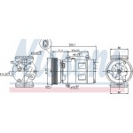 Nissens Συμπιεστής, συστ. Κλιματισμού - 89072