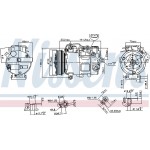 Nissens Συμπιεστής, συστ. Κλιματισμού - 890739